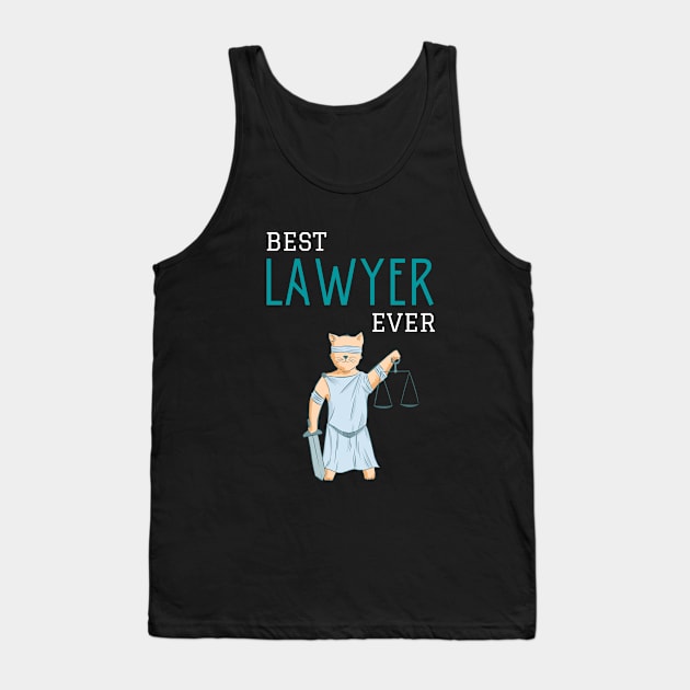 Best lawyer ever illustration Tank Top by cypryanus